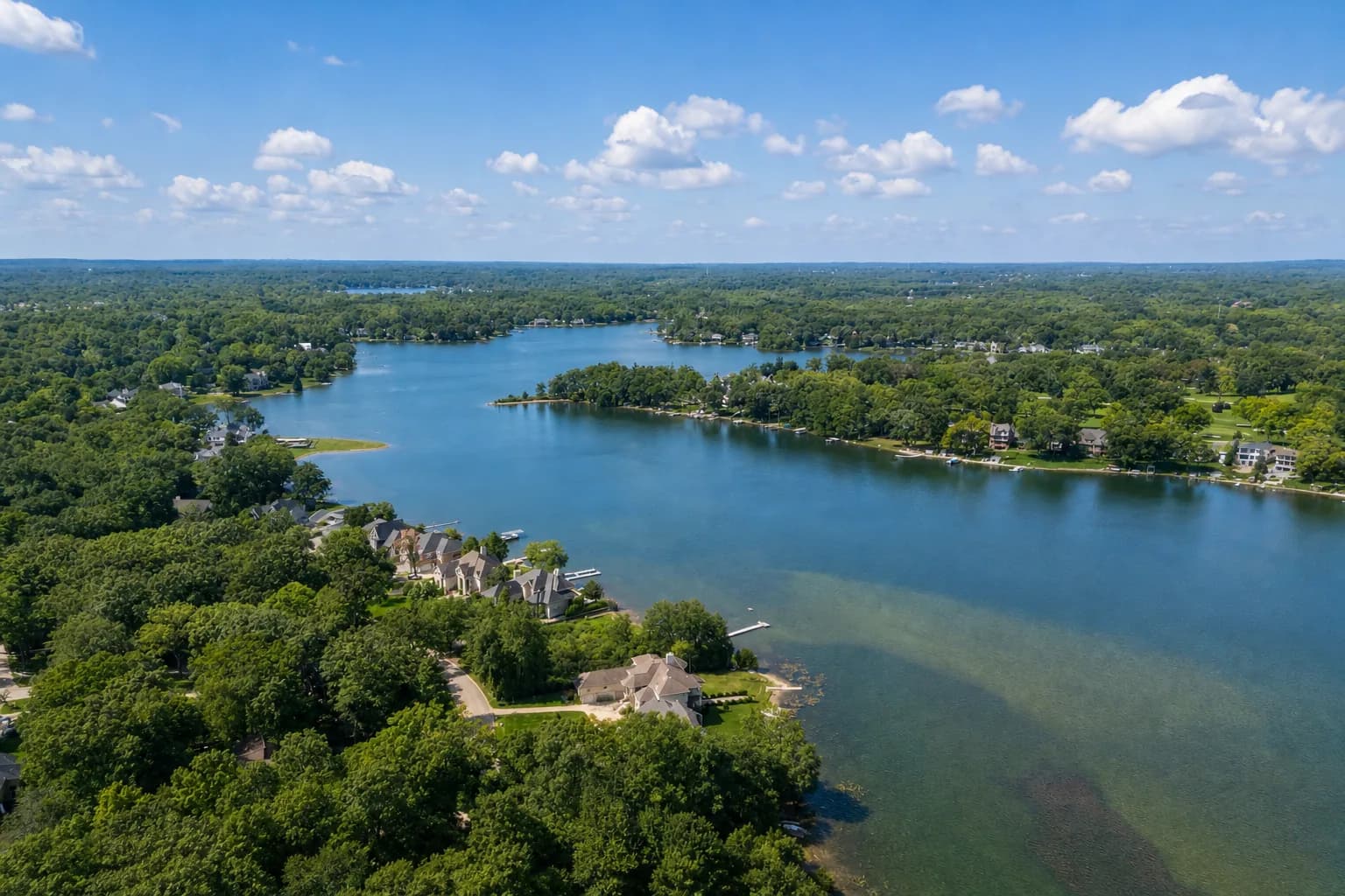 West Shore, Lower Straits Lake, Michigan