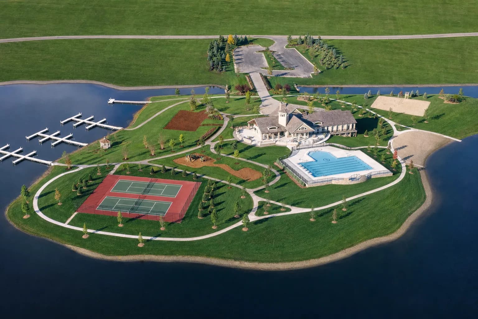 Island Lake of Novi, Novi, Michigan