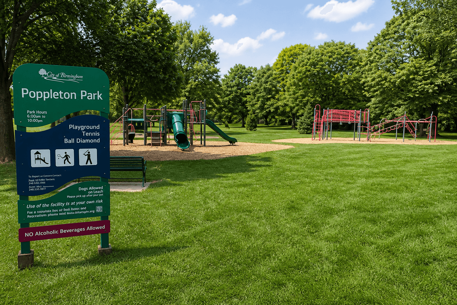 Poppleton Park, Birmingham, Michigan