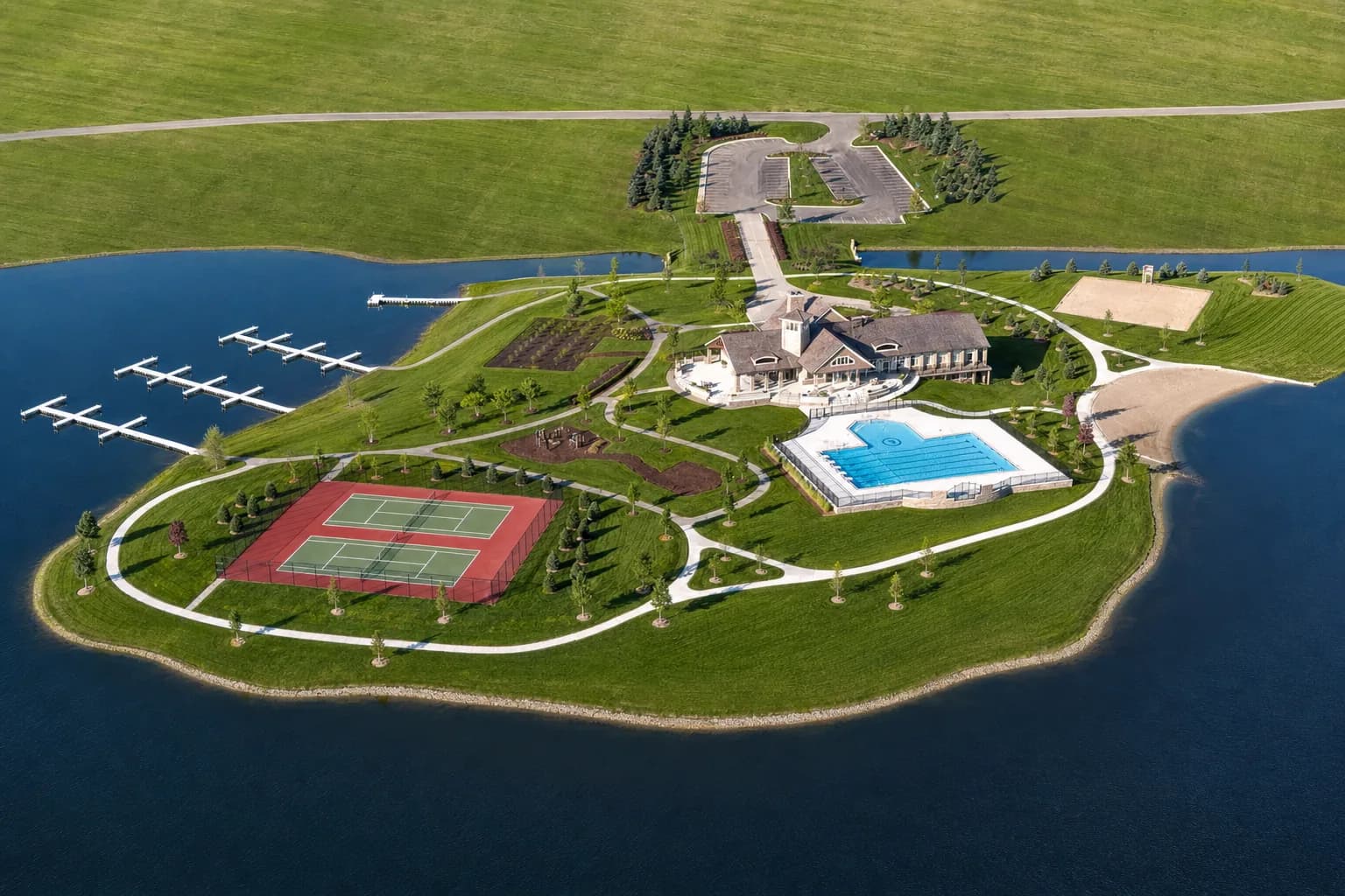 Island Lake of Novi, Novi, Michigan