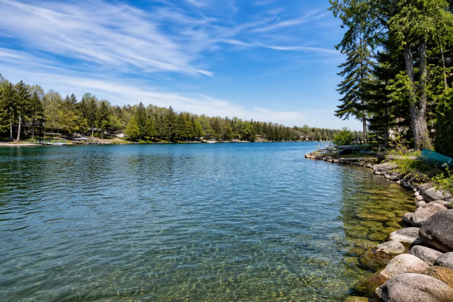 Bass Bay, Lower Straits Lake, Michigan